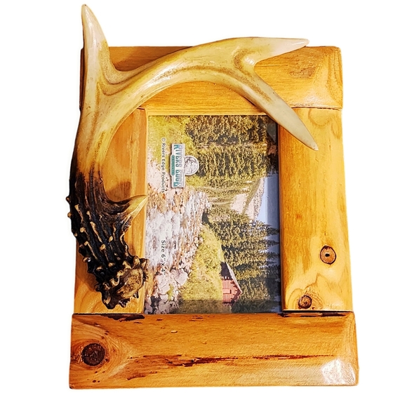 Cabin Decor Buckhorn Deer Antler Rustic  Picture Frames - Picture 2 of 13
